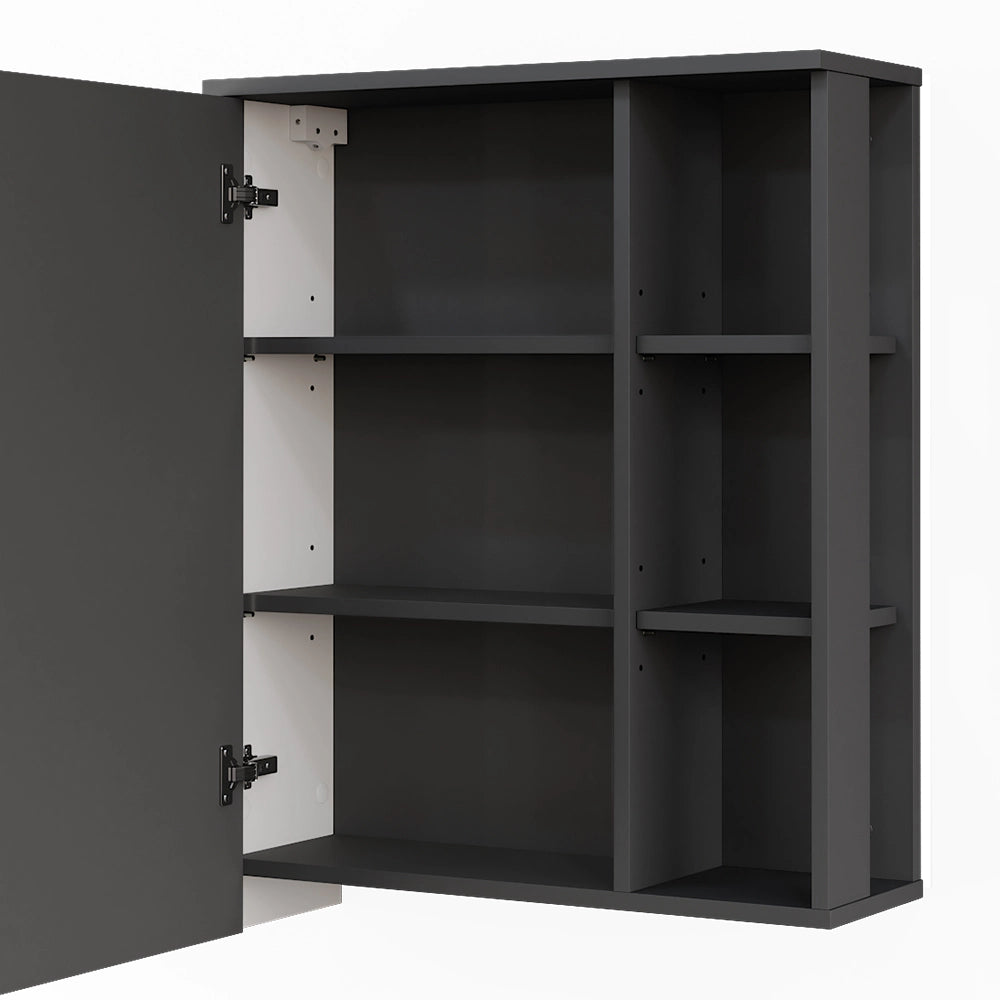 Vicco Mobile a specchio Antracite/bianco 60 x 75 cm
