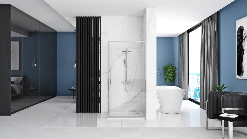 Cabina Doccia Rea Rapid Swing Chrom 90x80