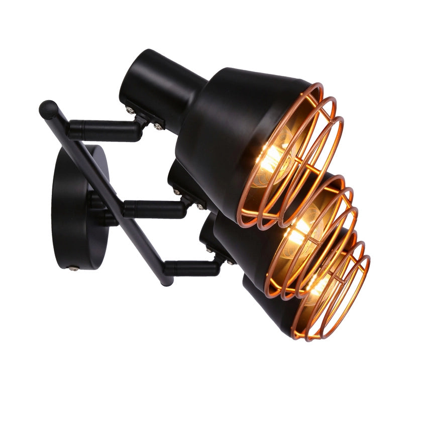 Plafoniera/Applique Candellux Neria 3xE14 nero rame 40W