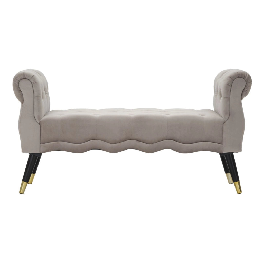 Panca VKH299, Grigio, Legno, 120x40x60 cm