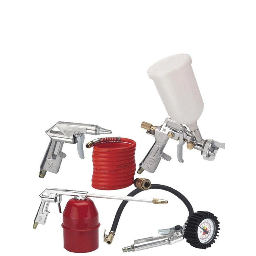 Trade Shop - Set 5 Accessori Per Compressore Aria Compressa Professionale Da Lavoro Einhell -