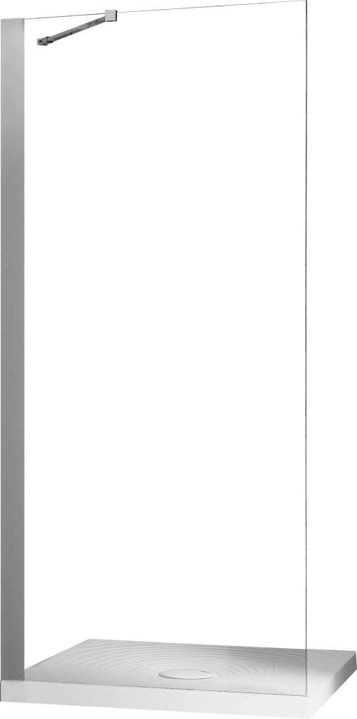 Parete Doccia Walk-In 50 cm in Cristallo Trasparente 6mm H190 Fosterberg Herning