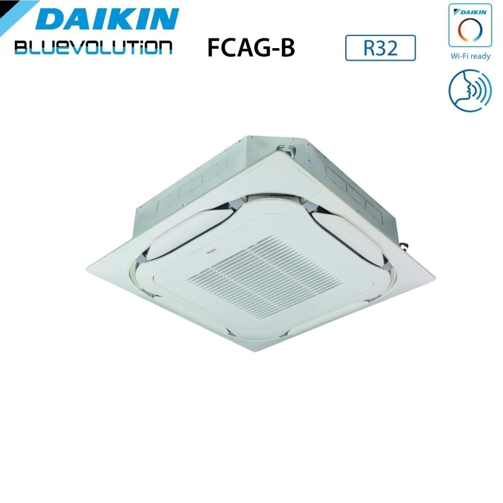 Climatizzatore Condizionatore Daikin Bluevolution a Cassetta Round Flow 24000 Btu FCAG71B + AZAS71MV1 R-32 Wi-Fi Optional con Griglia Standard Inclusa