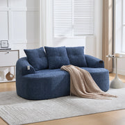 Divano 2 Posti Chenille con Cuscini ¨C MINIMAL ¨C Grigio/Beige, Morbido, Compatto
