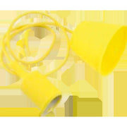 PENDEL E27 98CM GIALLO IN PLASTICA E SILICONE