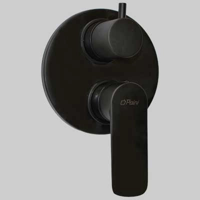 MONOCOMANDO DOCCIA INCASSO CON DEVIATORE NOVE  Nero     PAINI
