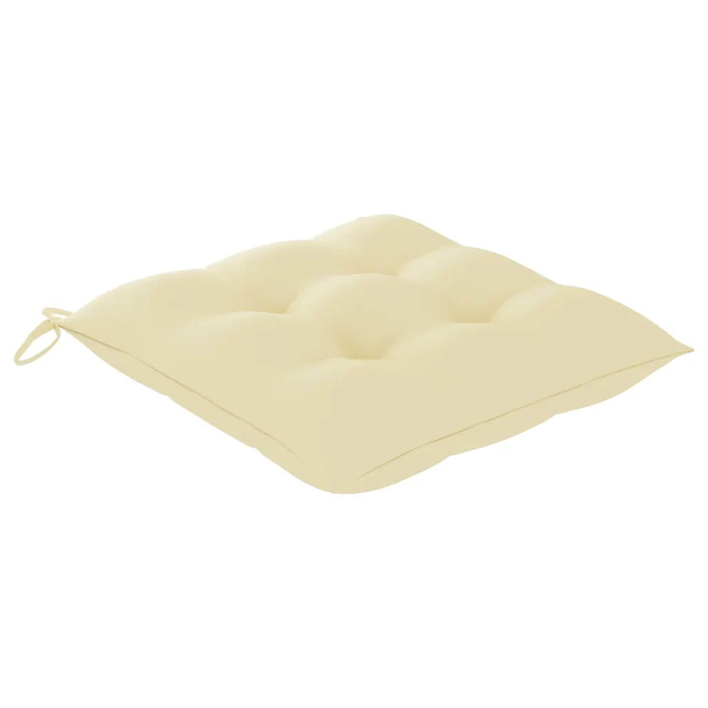 Sedie da Giardino Impilabili 8 pz con Cuscini Massello di Teak 3073281