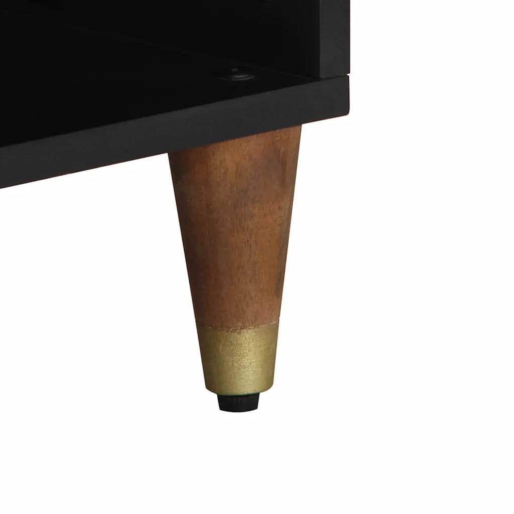 Mobile TV Marrone miele 80 x 33 x 46 cm Legno di mango massello 4018753