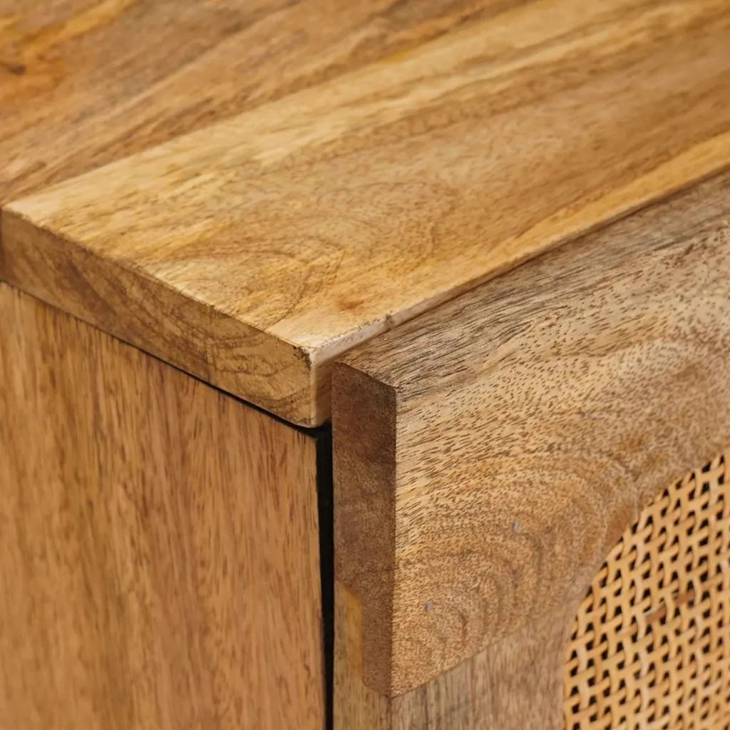 Mobile TV Marrone 105 x 33 x 46 cm Legno di mango massello 4018044