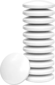 Stopperi per porta - Set da 12 pezzi - Buffer in gomma - Adesivo self-levigante - Stopper per porta - Buffer elastico - Bianco - Protezione per parete - Maniglione per porta - Per incollare - Bagno