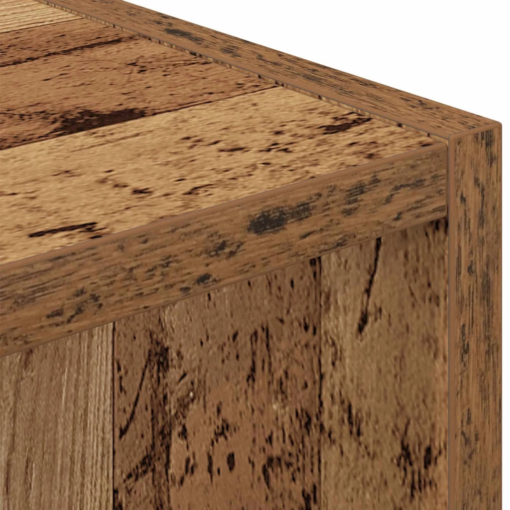 Comodino con cassetto 2 pcs Legno vecchio 35 x 32 x 68,5 cm 8000641