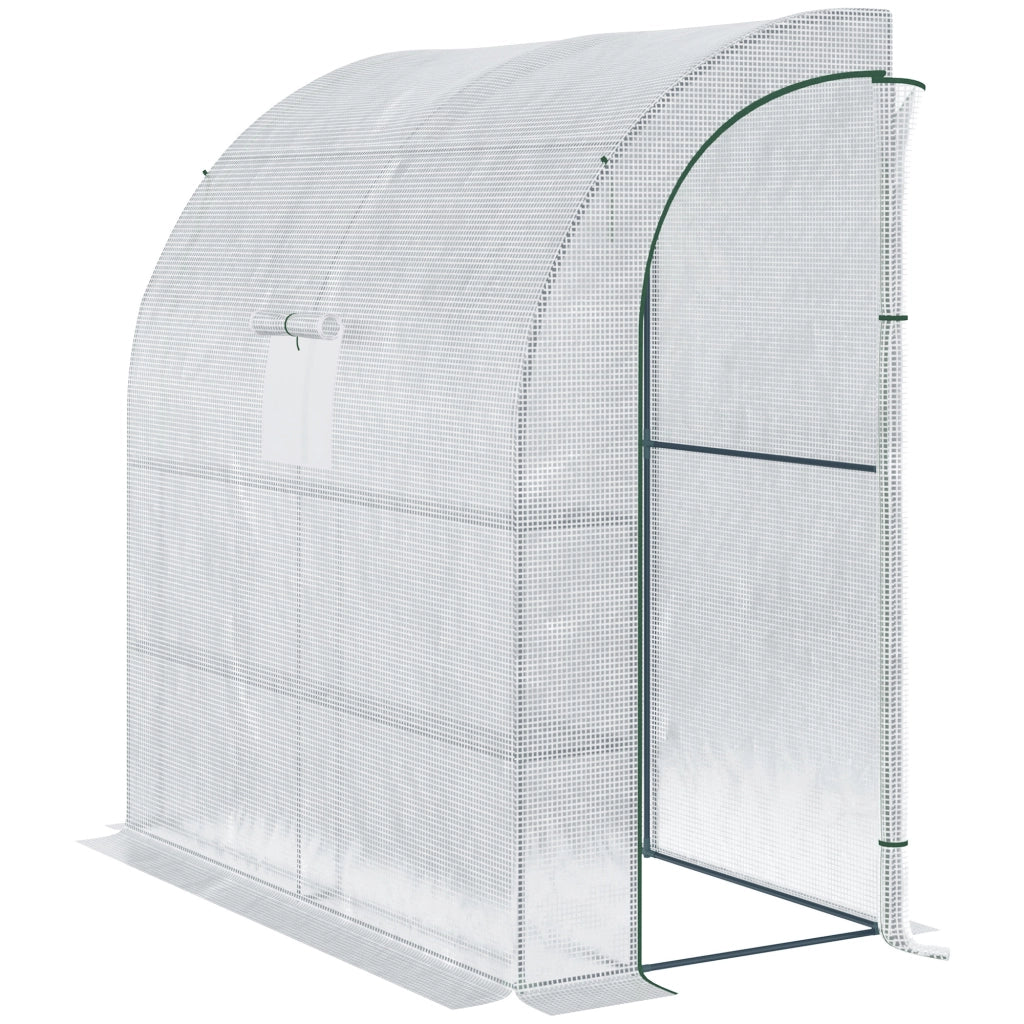 Serra da Giardino a 3 Livelli ¨C Zephmum ¨C Verde e Bianco, PE e Acciaio, 200x100x215 cm