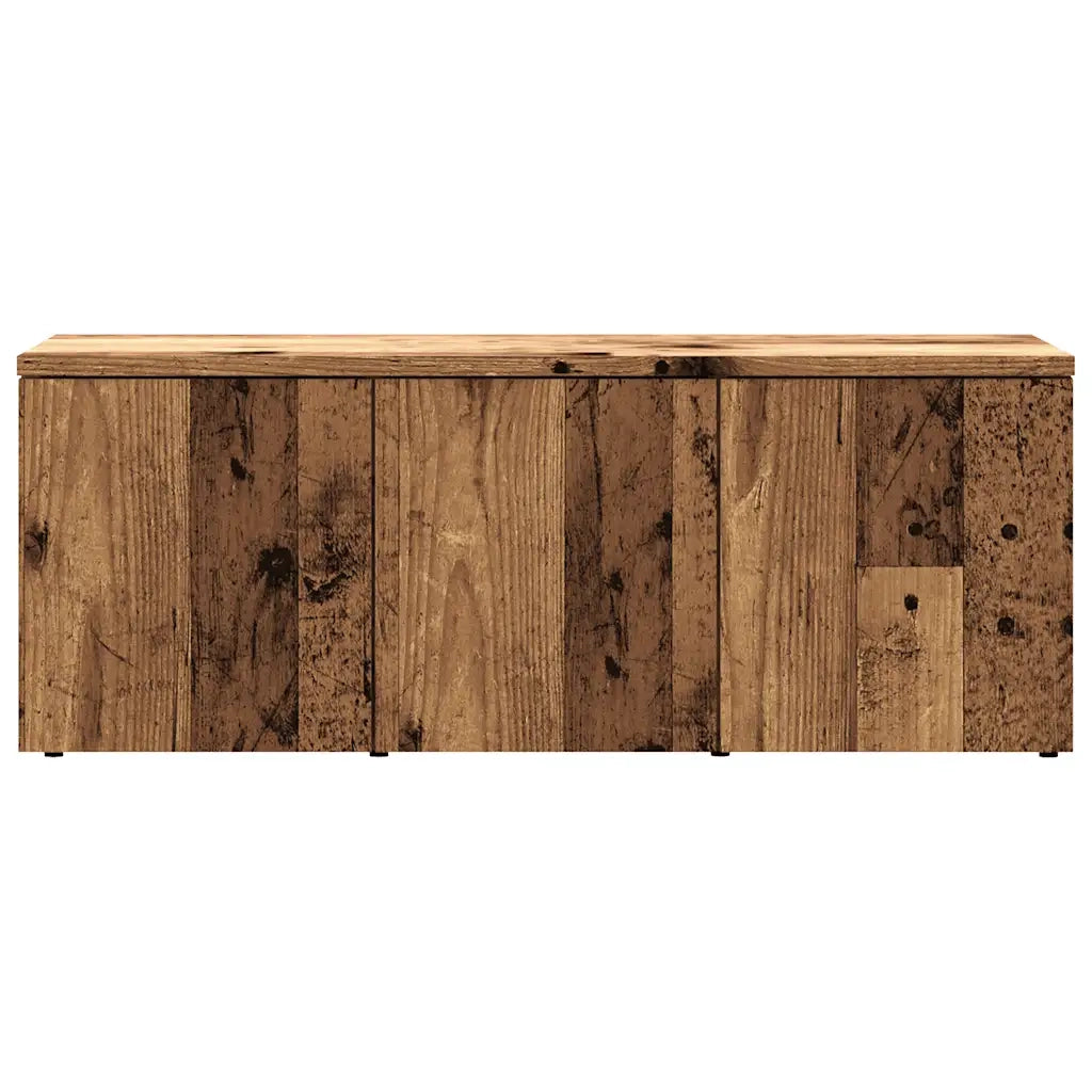 Mobile Porta TV Legno Vecchio 80x34x30 cm in Legno Multistrato 856012