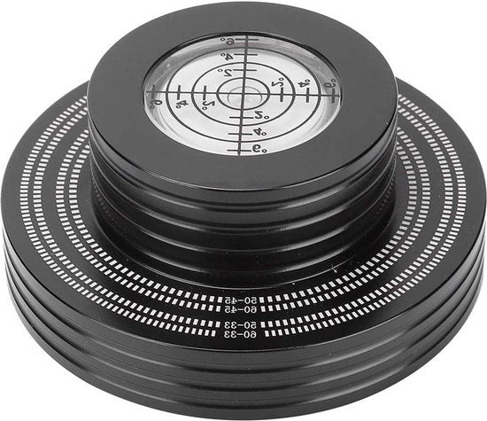 Stabilizzatore di carico del disco - Alta pendenza - Viti di fissaggio a vite - 33 Tpm - 45 Tpm - Base di supporto morbida - Duraturo - Nero Argento