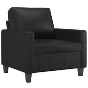 Poltrona | Sedia Relax Nera 60 cm in Similpelle