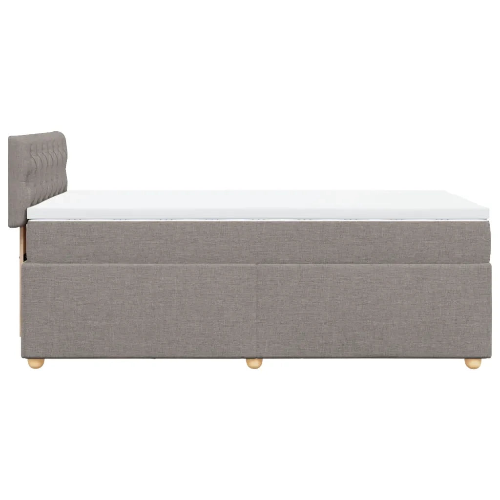 Giroletto a Molle con Materasso Tortora 100x200 cm in Tessuto 3286602