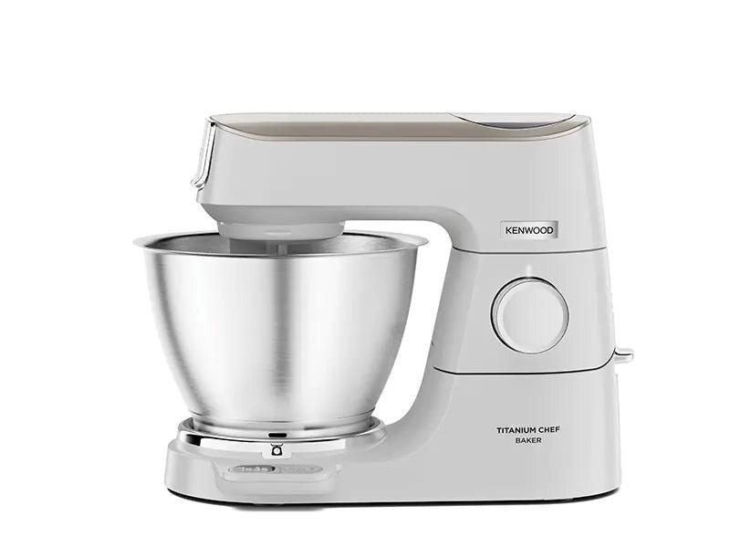 Kenwood KVC65.001WH Titanium Chef Baker Impastatrice Planetaria 5 L 1200 W Bilancia Integrata 6 Velocita' colore Bianco