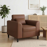 Poltrona Marrone Similpelle 42042468