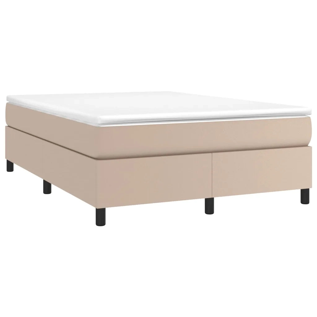 Giroletto a Molle con Materasso Cappuccino 140x190cm Similpelle 3144607