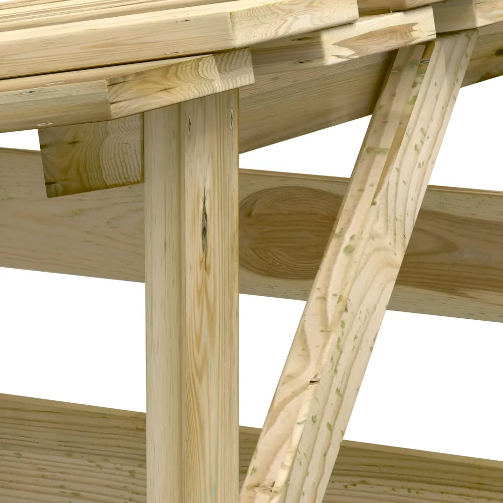 Pergole con Tetto 3 pz 100x90x100 cm Legno di Pino Impregnato 3096645