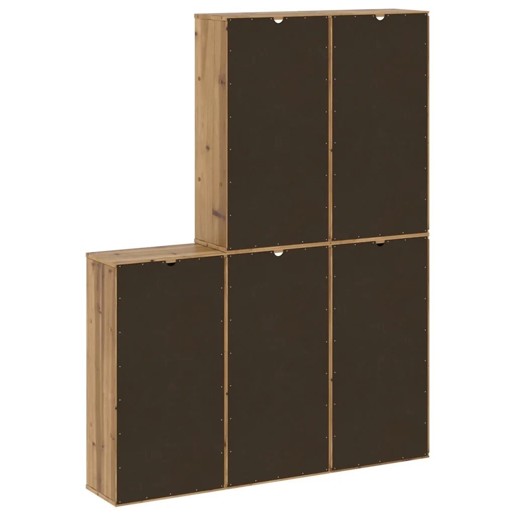 Armadietti Laterali 5 pz ODDA 40x24x79 cm Legno Massello Pino 3365364