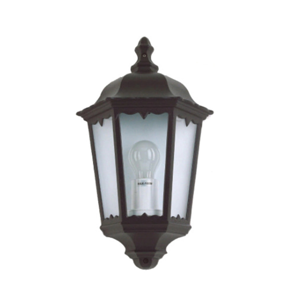 Applique Esterno Sawyer Alluminio Nero 1 Luce E27 Ip44
