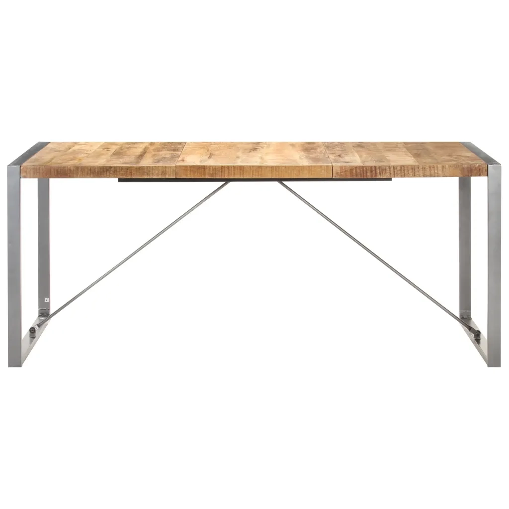 Tavolo da Pranzo | Tavolo da cucina 180x90x75 cm in Legno Massello di Mango Grezzo