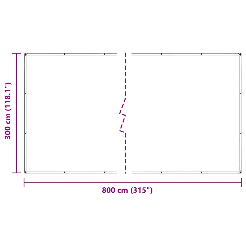 Telone Trasparente con Occhielli 3x8 m in PVC