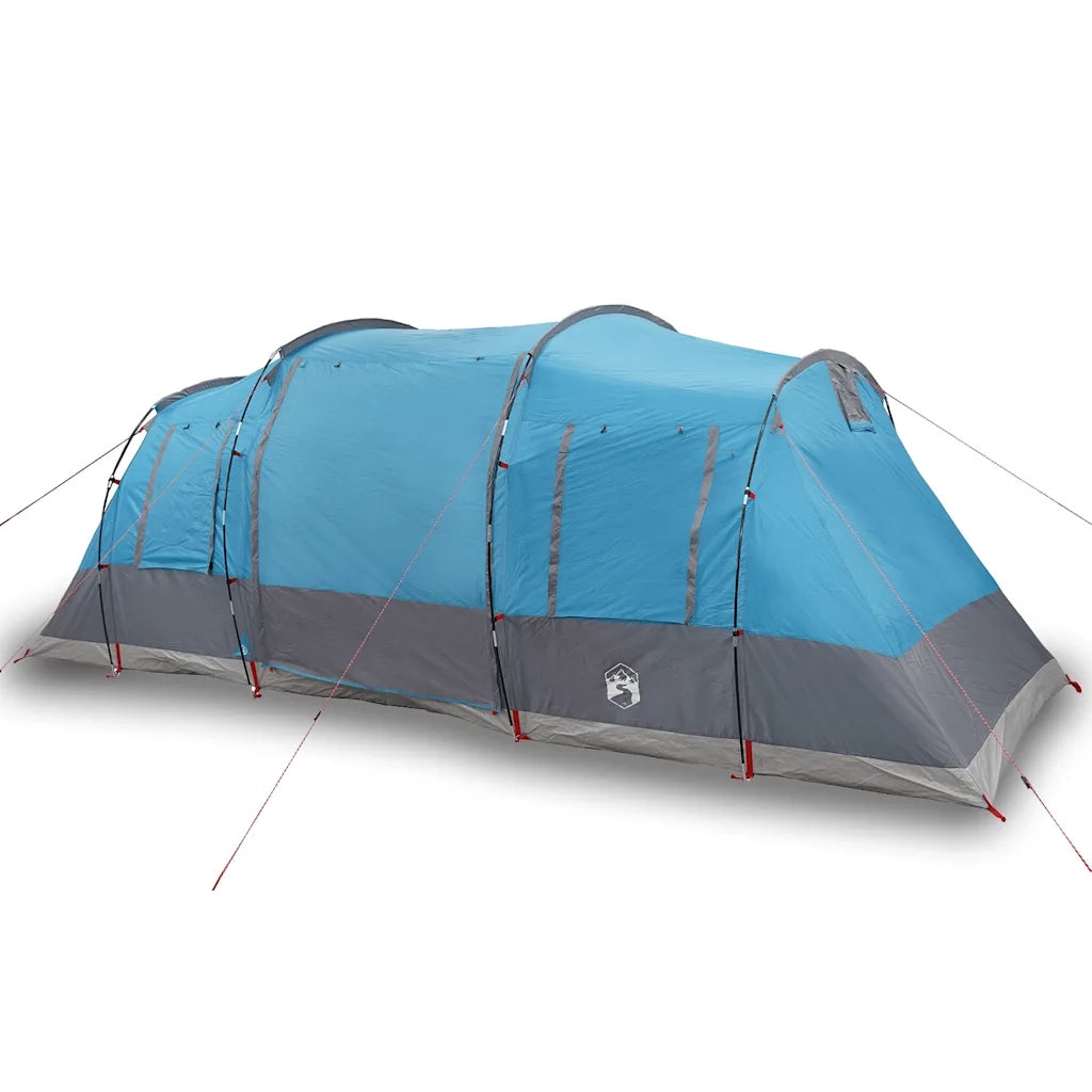 Tenda Familiare a Tunnel per 6 Persone-Tenda da campeggio Blu Impermeabile 597822
