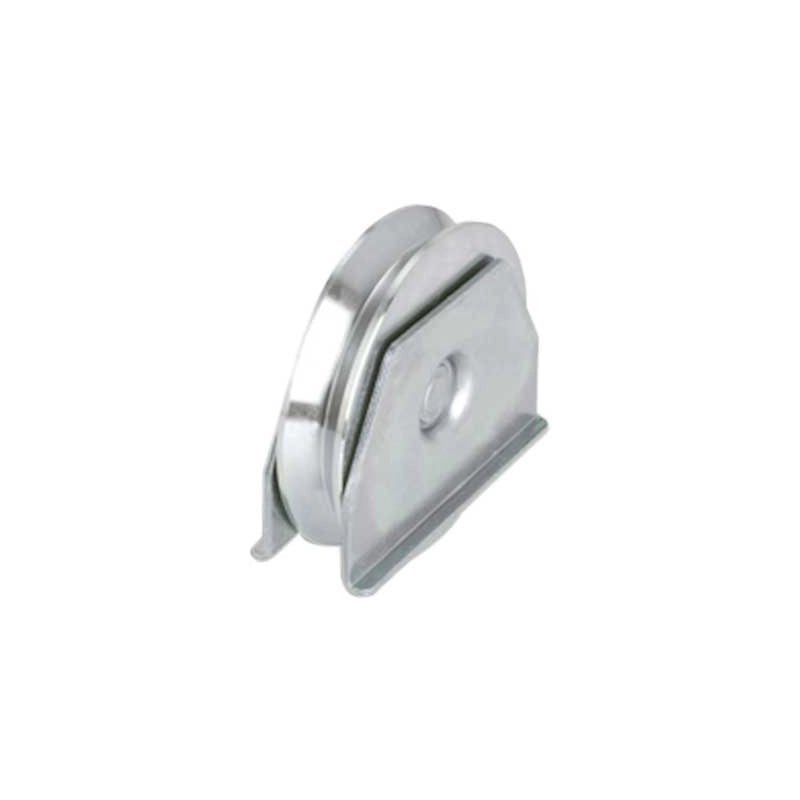 RUOTA CON SUPPORTO LATERALE PER CANCELLI GOLA Y 80 mm