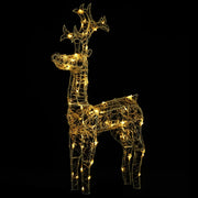 Renne e Slitta Decorazione Natale 90 LED 60x16x100 cm Acrilico CFW4516667