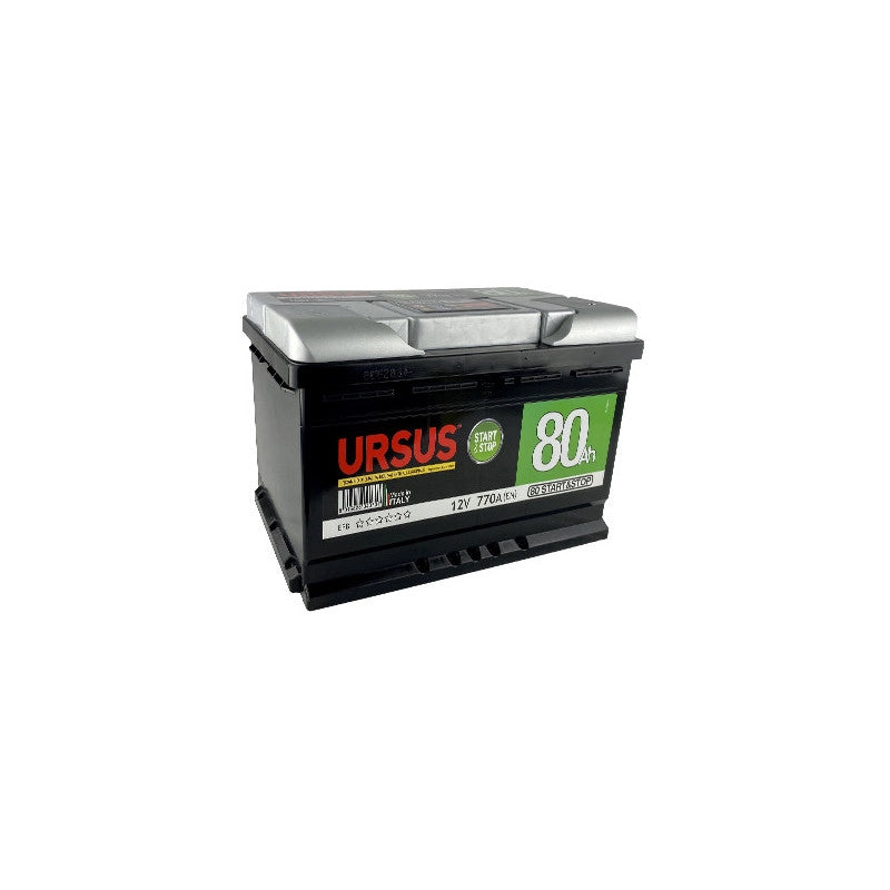 Batteria auto Ursus Start&Stop 60Ah – 12V – Spunto 570A – Tecnologia EFB – Alta efficienza