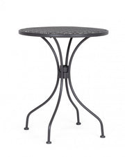 Tavolo Rotondo Acciaio Verde da Esterno 60 cm - LUXURIA
