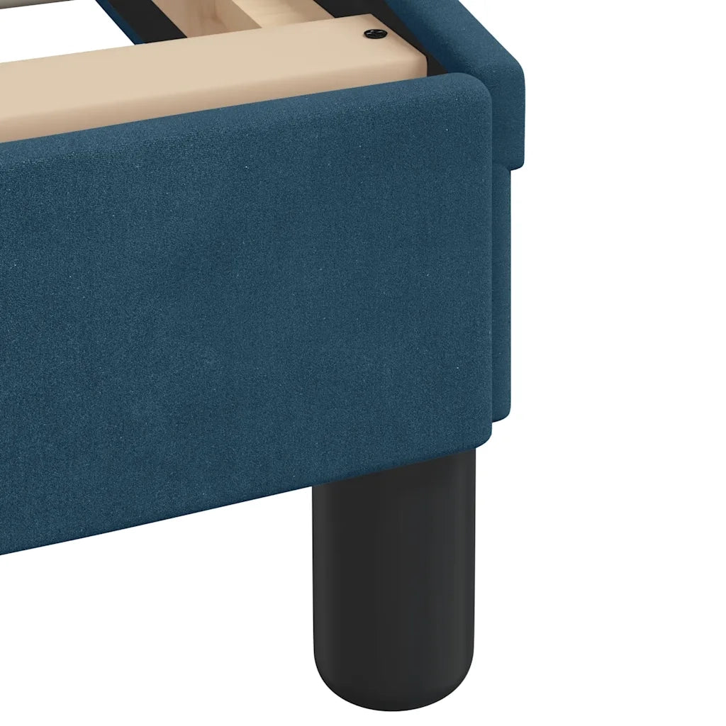 Giroletto senza Materasso-Struttura Letto Blu 90x190 cm in Velluto