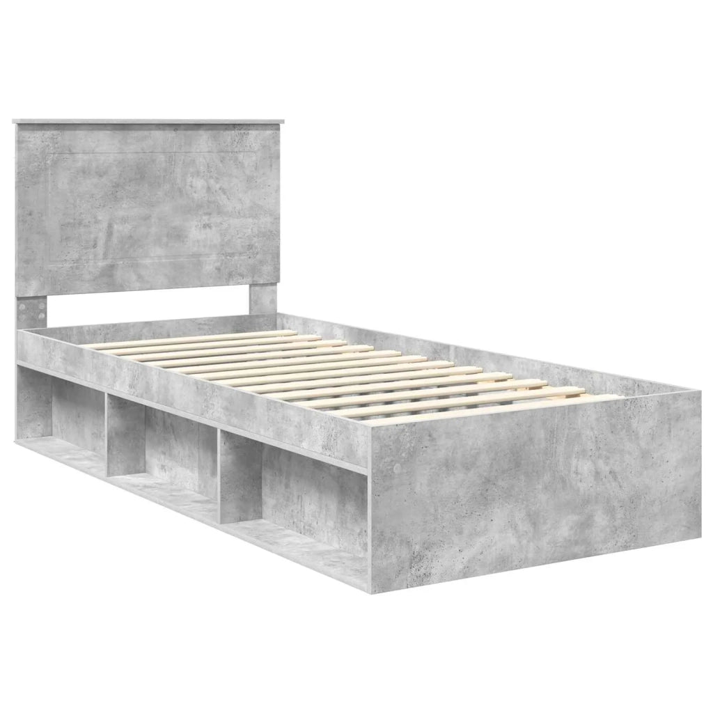 Struttura del letto-Giroletto-Rete del Letto Calcestruzzo 90 x 200 cm Pino massello 926120