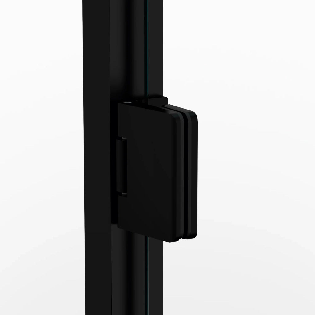 Box doccia frontale GLASS 2 fissi + 2 porte battenti 272.5 cm (269,5-275,5; 60+80+80+60) nichel trasparente