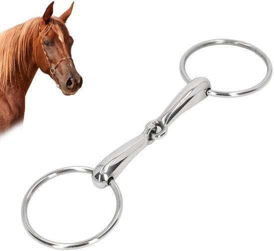 Costruzione a Rostfreno - Ruota a Morsa a Sfera Articolata - Migliorata la Precisione - Adattamento Universale - Duraturo - Prestazioni Professionali - Morso per Cavallo