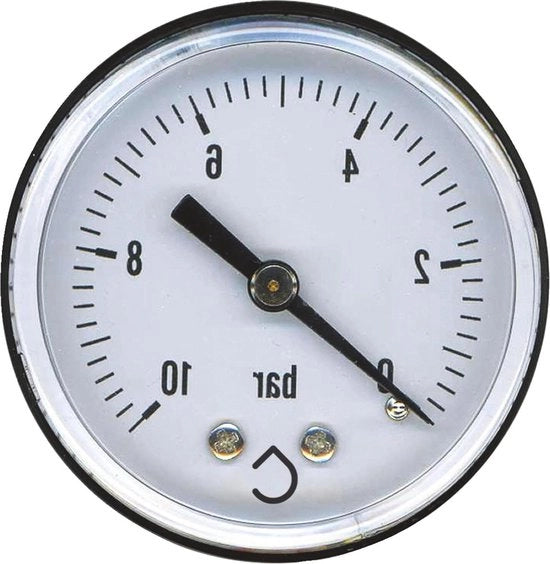 Manometro assiale massimo 10 bar M8-13 grigio