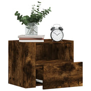 Comodini a Muro 2 pz-Set di 2 Tavolino da notte Rovere Fumo 45x30x35 cm 906308