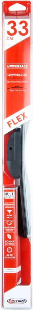 "Spazzola Tergicristallo Curva 33 cm- 13"" Universale per auto"