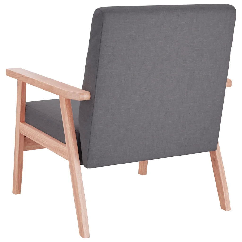 Poltrona Grigio Scuro in Tessuto 244651