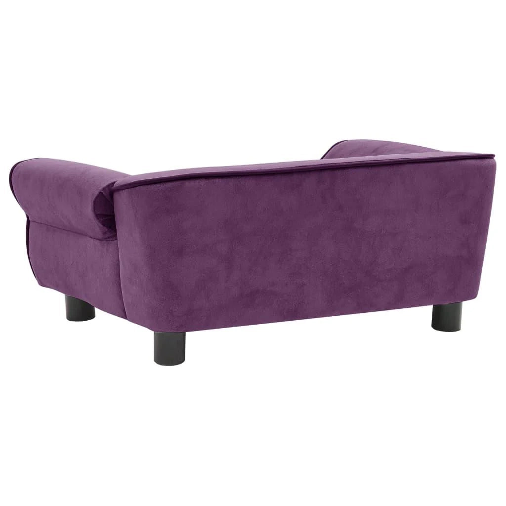 Divano per cani 72 cm peluche bordeaux 02_0000121