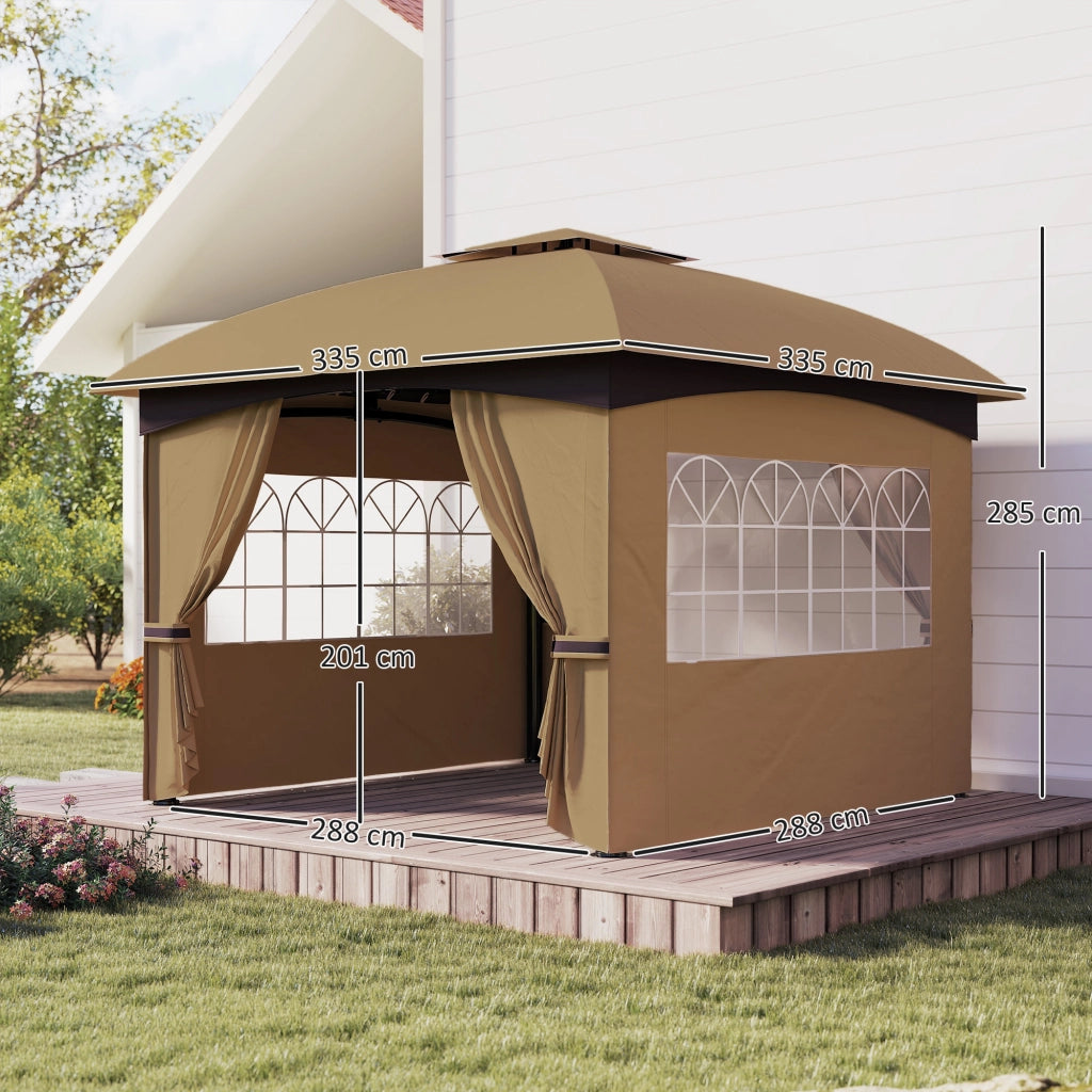 Gazebo ¨C Minimal ¨C beige 340x340 cm