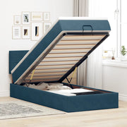Struttura Letto Pouf con Materasso 80x200 cm Velluto