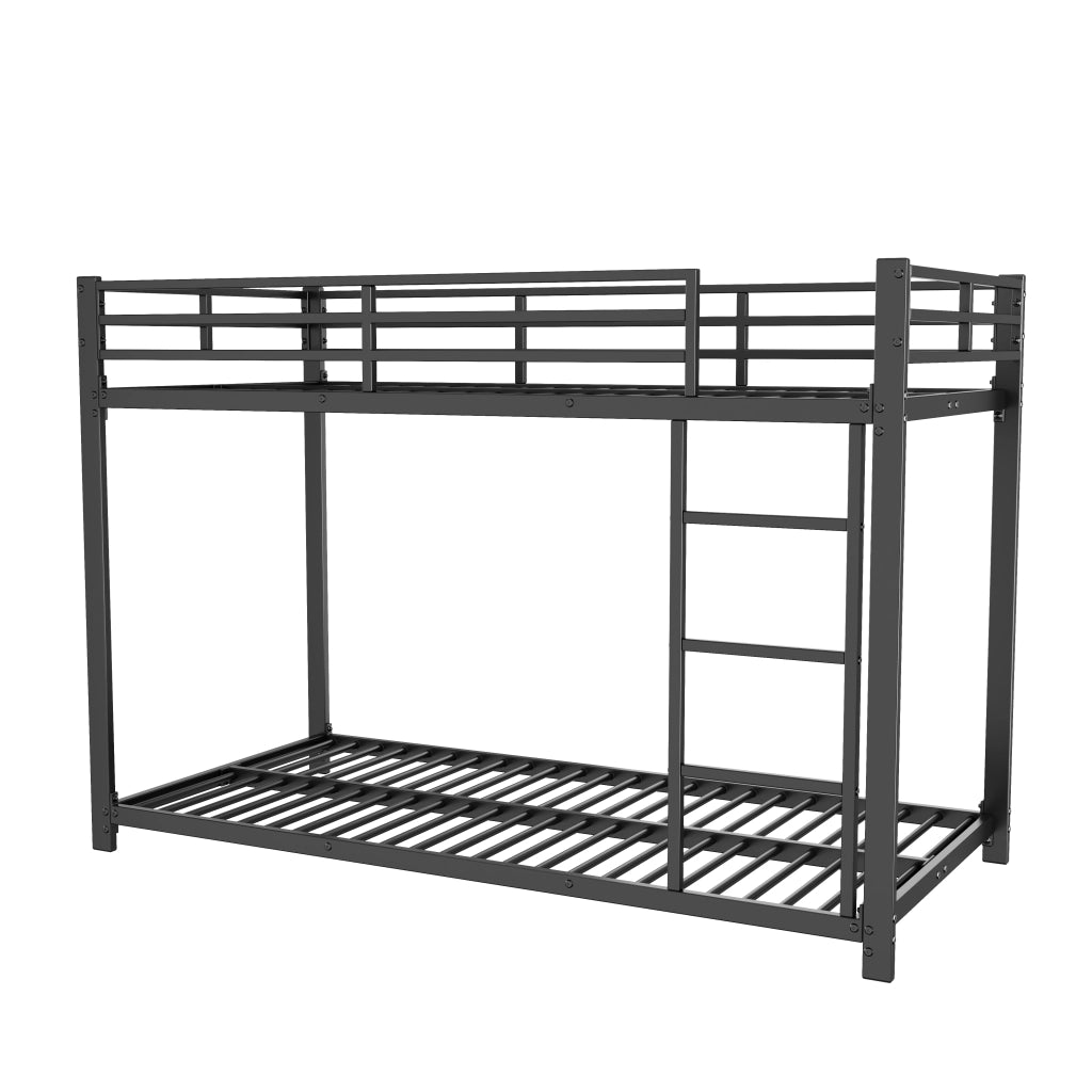 letto a castello metallo nero 94.5 x 203 cm