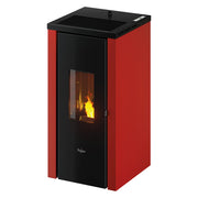 Stufa A Pellet 'Vera 7' Colore Rosso
