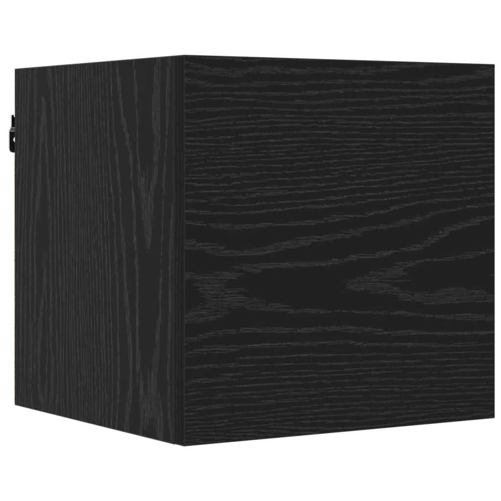 Set mobile TV 8 pz | Armadietto TV | Mobile Porta TV 120 x 30 x 30 cm Rovere Nero
