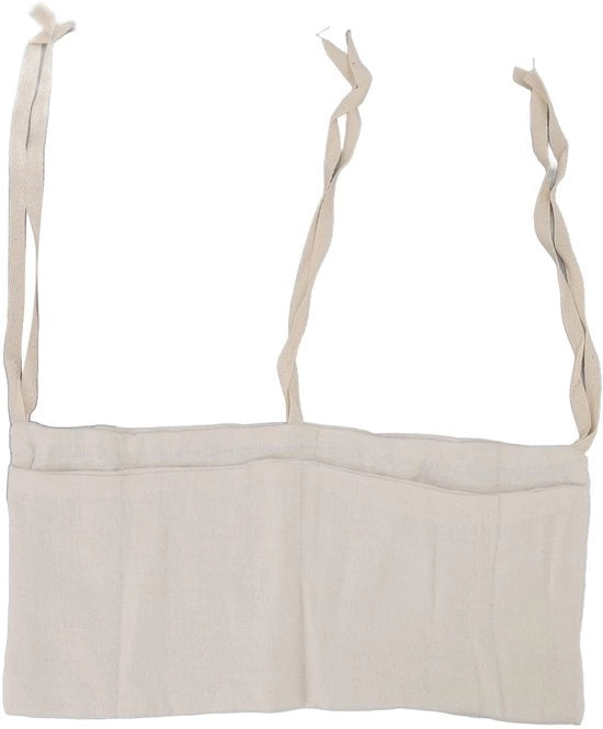 Organizzatore per lettini da bambino - Tasca di stoccaggio per lettini da bambino - Cinturino regolabile - Beige - Borsa di stoccaggio per giocattoli - Adatto per bambini - Beige