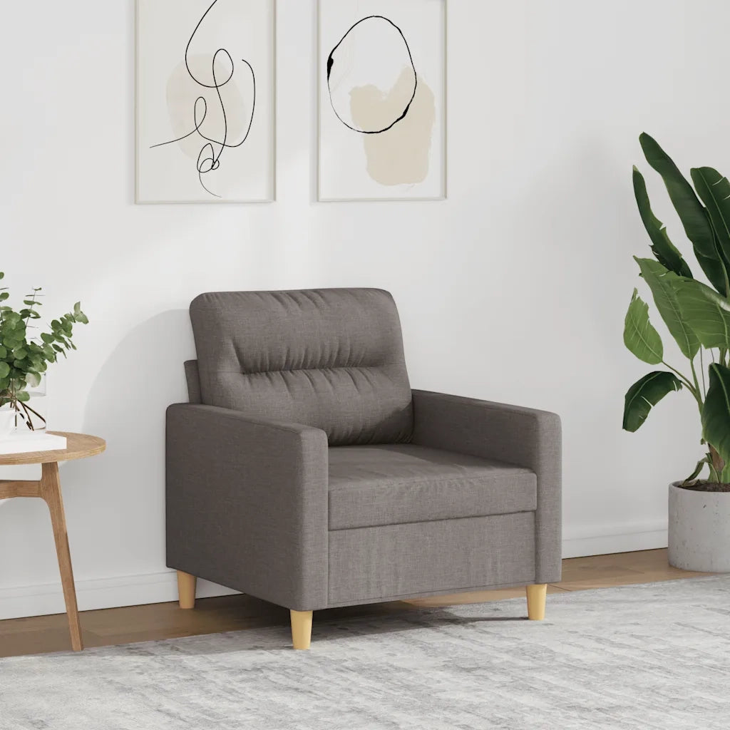 Poltrona | Sedia Relax Tortora 60 cm in Tessuto