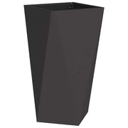 Fioriera rettangolare da esterno dal design moderno 40 x 40 x 75 cm elegante finitura in acciaio nero 02_0053020